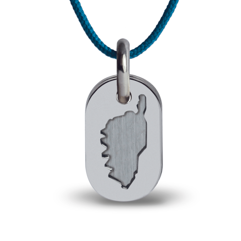 Pendentif de baptême PICCULU argent sur cordon de la collection de bijoux pour enfants MIKADO.