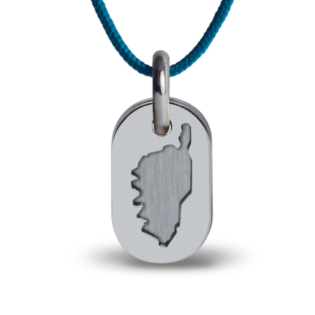 Pendentif de baptême PICCULU argent sur cordon de la collection de bijoux pour enfants MIKADO.