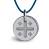 Médaille de baptême JERUSALEM argent sur cordon de la collection de bijoux pour enfants MIKADO.