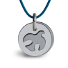 Médaille de baptême PALOMA argent sur cordon de la collection de bijoux pour enfants MIKADO.