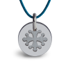 Médaille de baptême CROTZ argent sur cordon de la collection de bijoux pour enfants MIKADO.