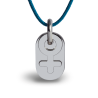 Pendentif SEX SYMBOL GIRL argent sur cordon de la collection de bijoux pour enfants MIKADO.