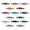 Nuancier des 15 couleurs de cordon waterproof de la collection de bijoux pour enfants MIKADO.