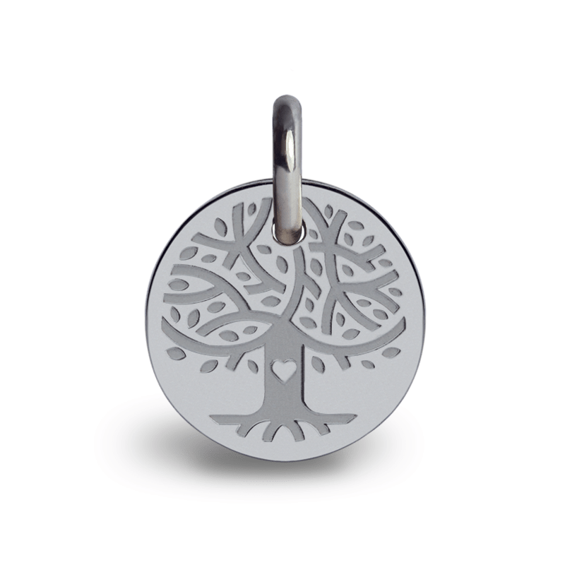 Médaille de baptême LOVETREE or blanc de la collection de bijoux pour enfants MIKADO.