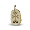 Pendentif de baptême KHACHKAR or jaune de la collection de bijoux pour enfants MIKADO.